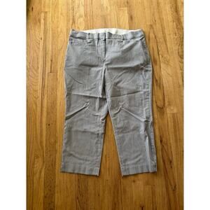 Women’s Lane Bryant 4-Season Slim Capri Pants Black White Stripes, size 20